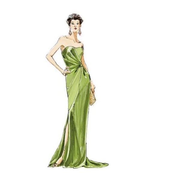 Vogue V2929 Bellville Sassoon Bias Evening Gown Sewing Pattern Sz 16-18-20 - Picture 3 of 7